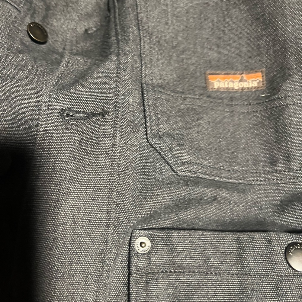 Patagonia Charcoal Jacket with Button Accents
